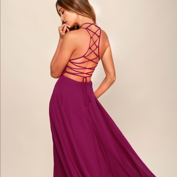 Magenta Maxi Dress